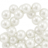 Glaswachsperlen 6mm White