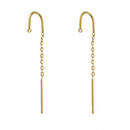 Ohrringe aus Stainless Steel - Rostfreiem Stahl mit &Ouml;se Gold