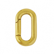 Stainless Steel - Rostfreiem Stahl Schmuckzubeh&ouml;r Karabiner Oval Gold