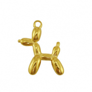 Stainless Steel - Rostfrei Stahl Anh&auml;nger Ballonhund Gold