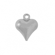Stainless Steel - Rostfrei Stahl Anh&auml;nger Herz Silver