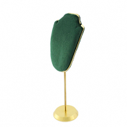 Schmuckdisplay B&uuml;ste f&uuml;r Ketten Dark Green-gold