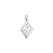 Stainless Steel - Rostfrei Stahl Anh&auml;nger Rhombus Silver