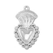 Metall Anh&auml;nger Herz Silver