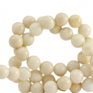 Naturstein Perlen Calcit und Marmor 8mm Beige