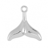 Stainless Steel - Rostfrei Stahl Anh&auml;nger Schwanzflosse Silver