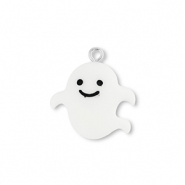 Resin Anh&auml;nger Gespenst White-black