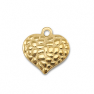 Stainless Steel - Rostfrei Stahl Anh&auml;nger Herz Gold