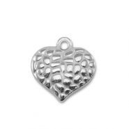 Stainless Steel - Rostfrei Stahl Anh&auml;nger Herz Silver