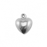 Stainless Steel - Rostfrei Stahl Anh&auml;nger Herz Silver