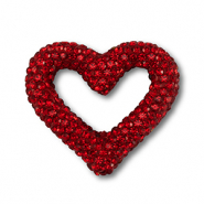Bohemian-Perlen Herz Red