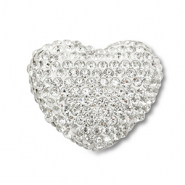 Bohemian-Perlen Herz Silver