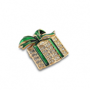 Broschen Weihnachtsgeschenk Gold-green