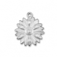 Stainless Steel - Rostfrei Stahl Anh&auml;nger Blume Silver
