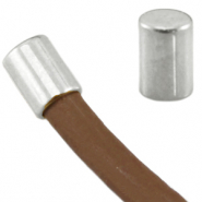 DQ Metall Endkappen Tube &Oslash;3mm Antik silber (Nickelfrei)