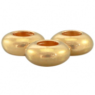 DQ Metall Perlen 7x3mm Gold (Nickelfrei)
