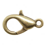 Metall Zubeh&ouml;r DQ Karabinerverschluss 12mm Antik bronze (Nickelfrei)