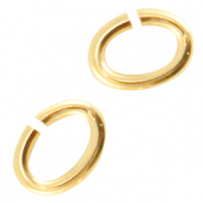 DQ Metall Bindering Oval Gold (Nickelfrei)