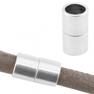 DQ Metall Magnetverschluss &Oslash;6mm Antik silber (Nickelfrei)