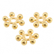 DQ Metall Perlen Spacer Bali Ringe 7mm Gold (Nickelfrei)