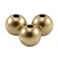 DQ Metall Perlen rund 3mm Antik bronze (nickelfrei)