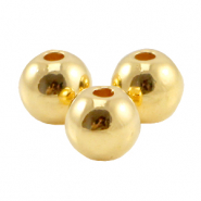DQ Metall Perlen 5mm Gold (Nickelfrei)