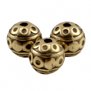 DQ Metall Perlen 8mm deco Antik bronze (Nickelfrei)