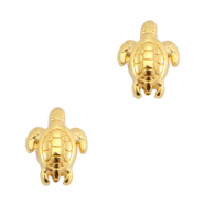 Metall Perlen DQ Schildkr&ouml;te Gold (Nickelfrei)