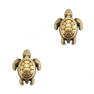 Metall Perlen DQ Schildkr&ouml;te Antik bronze (Nickelfrei)
