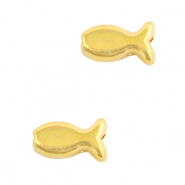 Metall Perlen DQ Fisch Gold (Nickelfrei)