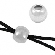 Smart-Stopperperlen Metall DQ 5mm Antik silber (nickelfrei)