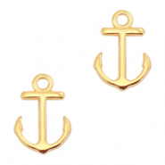 Metall Anh&auml;nger DQ Anker Gold (Nickelfrei)