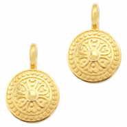 Metall Anh&auml;nger DQ Mandala Gold (Nickelfrei)