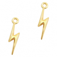 Metall Anh&auml;nger DQ Lightning Gold (Nickelfrei)