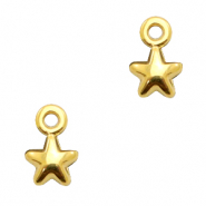 Metall Anh&auml;nger DQ Stern Gold (Nickelfrei)
