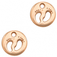 Metall Anh&auml;nger DQ F&uuml;&szlig;e Rosegold (Nickelfrei)