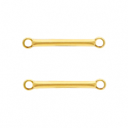 Metall Anh&auml;nger DQ Zwischenst&uuml;ck 18mm Gold (Nickelfrei)