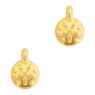 Metall Anh&auml;nger DQ Blume Gold (Nickelfrei)