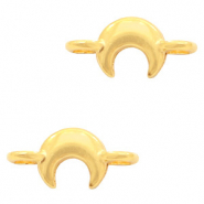 Metall Anh&auml;nger DQ Zwischenst&uuml;ck Mond Gold (Nickelfrei)