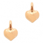 Metall Anh&auml;nger DQ Herz Rosegold (Nickelfrei)