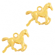 Metall Anh&auml;nger DQ Pferd Gold (Nickelfrei)