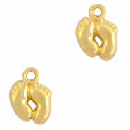 Metall Anh&auml;nger DQ F&uuml;sse Gold (Nickelfrei)
