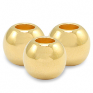 Metall Perlen DQ 4mm Gold (Nickelfrei)