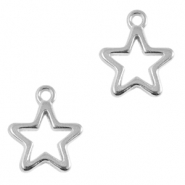 Metall Anh&auml;nger DQ Star Antik silber (Nickelfrei)