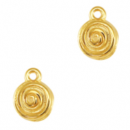 Metall Anh&auml;nger DQ Spirale Gold (Nickelfrei)