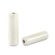 DQ Griechische Keramik Perlen Tube Cream white
