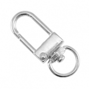 Metall Zubeh&ouml;r DQ Schl&uuml;ssel Anh&auml;nger 32mm Antik silber (Nickelfrei)