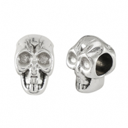 Metall Perlen DQ Sch&auml;del Antik silber (Nickelfrei)