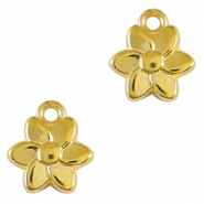 Metall Anh&auml;nger DQ Blume Gold (Nickelfrei)