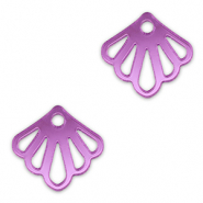 Statement-Anh&auml;nger Muschel Metallic lilac purple
